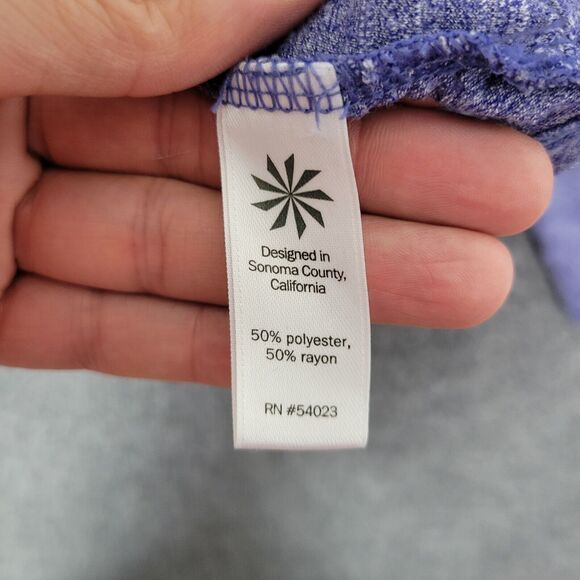 ATHLETA 721632 Purple Suri Bubble Hem Top Long Sleeve SIZE SMALL - Picture 8 of 10